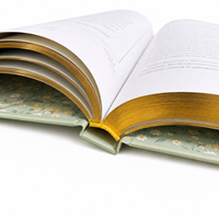 Impression de livres reliés personnalisés, reliure rigide de luxe avec bords dorés, service d'impression de livres édition spéciale