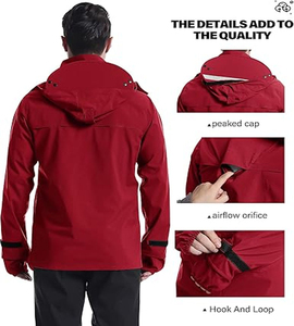 Vestes de pluie haut de gamme pour l'extérieur, imperméables, coupe-vent, avec capuche, fabrication OEM - Product Image 6