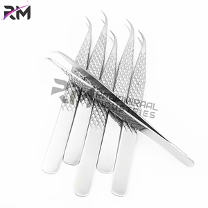 Pince à épiler RMI en argent avec logo personnalisé, pointe fine, en acier inoxydable durable, outil de pratique esthétique - Product Image 4