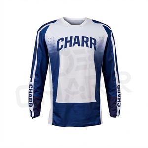 เสื้อเจอร์ซีย์จักรยานเสือภูเขาพิมพ์ลายโลโก้ตามสั่ง แขนยาว น้ำหนักเบา กันลม ระบายอากาศได้ดี กันยับ แห้งเร็ว ไร้ตะเข็บ โพลีเอสเตอร์ 100% MX - Product Image 2