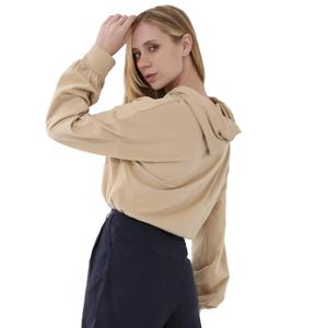 Sweat à capuche contemporain pour femme, tissu de qualité supérieure, logo personnalisé, fabrication OEM ODM, fournisseur en gros - Product Image 1