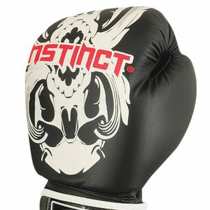 Guantes de Boxeo de Competición para Adultos de Calidad Premium, Duraderos, con Diseño de Doble Calavera, Resistentes al Viento, de Cuero, con Soporte para Muñeca - Product Image 3