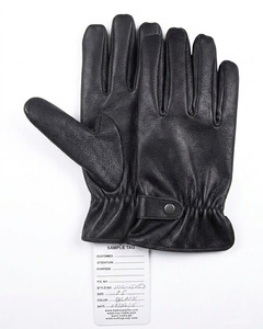 Gants de cyclisme et de conduite unisexes noirs en similicuir OEM, gants de course confortables, compatibles écran tactile, antidérapants, pour l'extérieur, été, personnalisables - Product Image 4