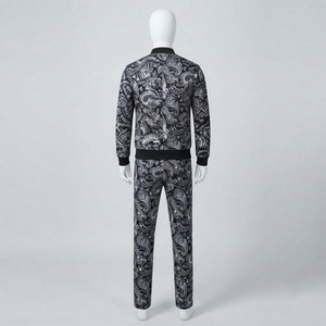 Wholesale RS <b>Men</b> Velvet <b>Tracksuit</b> 100% Cotton Long Sleeves 2 1 Design HIGH STREET Style Autumn Fashionable <b>Best</b> Selling for - Product Image 2