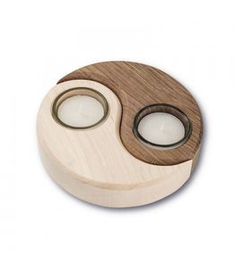 Porte-bougie en bois de luxe écologique pour mariage, Noël, décoration de la maison personnalisée, tissé à la main, taille et couleur personnalisées - Product Image 3