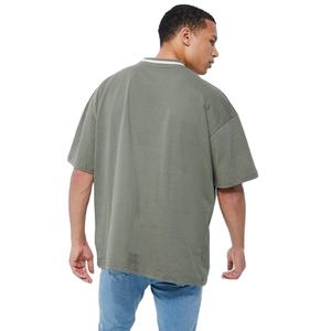 T-shirts Homme Oversize à Épaules Tombantes et Coupe Courte, 100% Coton Respirant Anti-Plis, Style Décontracté, Meilleur Prix – Répondant à la Demande Client - Product Image 2