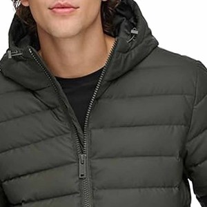 Warm Puffer Bomber Winter Bubble Cotton Coats <b>Jackets</b> Large Size Men's Slim Solid Color Padded <b>Jacket</b> - Product Image 2