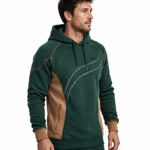 Sweat-shirt à capuche personnalisé pour homme, imprimé réfléchissant, coupe classique, décontracté - Product Image 5