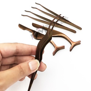 Applicateur de cils professionnel RMI réutilisable, portable, respirant, de haute qualité, couleur or rose plasma, en acier inoxydable - Product Image 6