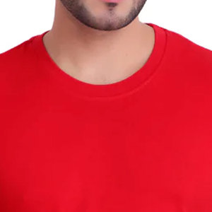 Camiseta Roja Escarlata Lisa para Hombre con Impresión Personalizada, Venta al por Mayor, 100% Algodón, Cuello Redondo, Marca Privada, Fabricante OEM ODM - Product Image 6