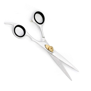 Ciseaux de coiffure professionnels en acier inoxydable, lame tranchante, pour droitiers, manche en plastique, ciseaux de coupe de cheveux, salon de coiffure - Product Image 2