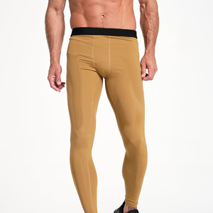 <b>Compression</b> <b>Men's</b> Breathable Sports <b>Leggings</b> with Waist Logo Quick-drying Elastic Training Pants for Running Gym Fitness - Product Image 6