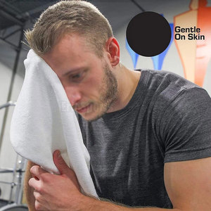 Serviettes de sport en coton 100% pour hommes et femmes, vente directe d'usine, prix bas, dernier design. - Product Image 2