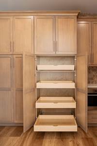 Custom Wood Pull Out Drawers for Kitchen Cabinets Slide Out Pantry Shelf Roll Out Storage Trays Wooden Cabinet Organizer - Product Image 3