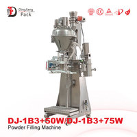 Machine de remplissage semi-automatique à vis sans fin pour poudres alimentaires et chimiques, conditionnement 1kg-25kg en sachets souples, flacons, bouteilles et boîtes