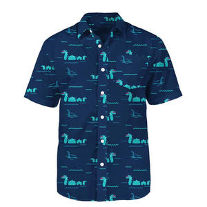 เสื้อเชิ้ตแขนสั้นพิมพ์ลายกันยับคุณภาพสูงสำหรับผู้ชาย ผู้ผลิตแบบ OEM ODM ตามสั่ง - Product Image 6