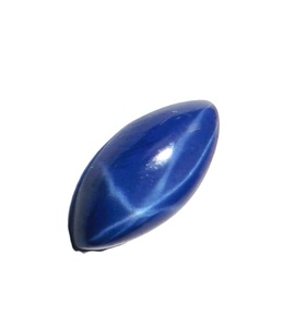 Zafiro Azul Estrella Marquise de 5x10 mm, 2 Quilates, Creado en Laboratorio, Cabujón Pulido con Efecto de Estrella de 6 Puntas, 3 mm de Altura, para Joyería - Product Image 2