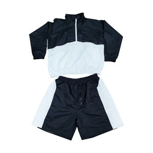 Nylon Winter Eco-Friendly Tracksuit Windbreaker Short Set Hooded Lightweight Regular Fit - Product Image 6