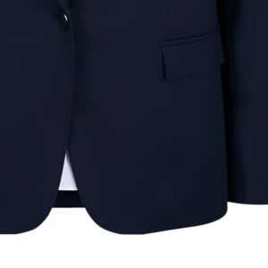 Customized Satin Blazer Full Sleeve Solid Color Turn-<b>down</b> Collar Single Breasted Patch Pocket Breathable Elegant Woven Polyester - Product Image 3