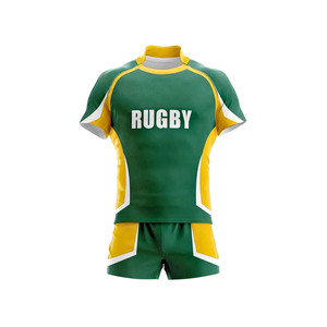 Custom Rugby Uniforms Premium Team Jerseys & Shorts Breathable Sublimated Rugby <b>Kits</b> for Clubs <b>Schools</b> Training Matches - Product Image 1