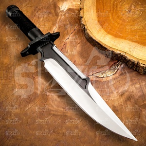 Cuchillo Bowie de Supervivencia Estilo Rambo, Hecho a Mano con Acero D2, Hoja Fija para Caza y Camping, con Funda de Cuero, Ideal para Regalo - Product Image 2