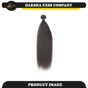 Trama de pelo Remy de onda recta sedosa de fábrica de India, estilo de templo indio blanqueado - Product Image 2