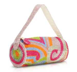 Bolso de Mano Bordado con Cuentas para Mujer, con Decoración Artística y Estilo Premium para la Moda de Noche - Product Image 3