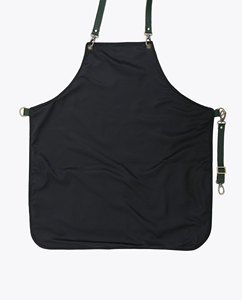Capa de Peluquería Negra de Tela con Cintura Ajustable para Barbería - Product Image 6