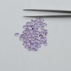 2025 nueva llegada AAA grado 5x7mm Natural Rosa amatista forma de pera piedra suelta a granel al por mayor piedras preciosas tendencia piedras preciosas - Product Image 1