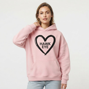 Sudadera con Capucha Oversize de Algodón para Mujer, Color Rosa Sólido, con Logotipo Personalizado, Hombros Caídos, Estilo Urbano - Product Image 2