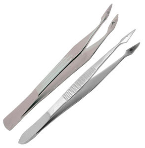 Jeu de 2 pinces chirurgicales Carmalt Splinter 4,5 pouces en acier inoxydable, à serrage manuel, droites et courbées, personnalisées - Product Image 1