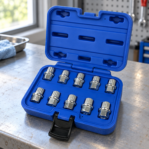Juego de 10 Llaves Antirrobo para Tuercas de Rueda de 17 mm con Estuche Rígido para Audi VW - Product Image 2