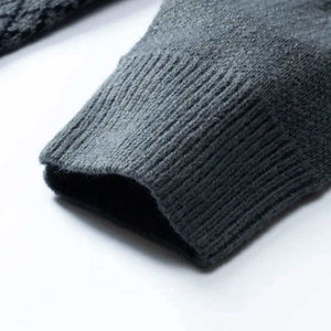 <b>Men</b> Knitted <b>Sweater</b> Geometric Pattern Full Sleeve Pullover Autumn Wear 100% Acrylic Standard Thickness - Product Image 2
