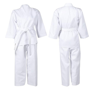 Comfortable Breathable High Quality Quick Dry Martial Arts Karate Uniforms 100% Cotton Solid Color 280g Fabric Front Logo Men's - Product Image 3