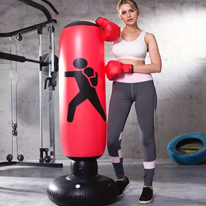 Custom Logo Heavy Punching Bag Durable PU Leather <b>Boxing</b> Bag Unfilled MMA Training Sandbag with Hanging Chain For Home Gym - Product Image 6