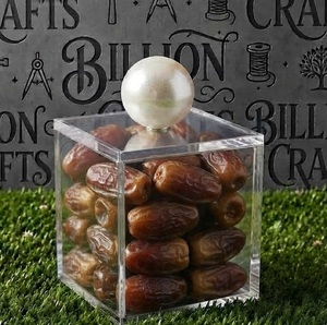 Vente en gros de pots de conservation alimentaire en plexiglas transparent, pour desserts, chocolats, fruits secs, dattes, cadeau pour la maison - Product Image 1