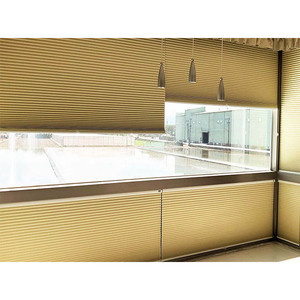 Diseño Art Deco, persianas inalámbricas Blackout Honeycomb Cellular, persianas y persianas de tamaño estándar en color negro - Product Image 6