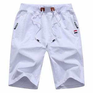 Pantalones cortos deportivos casuales de verano para hombre, de tela heather de alta calidad, 60% algodón, 40% poliéster, transpirables, con cintura elástica y cordón ajustable. - Product Image 6