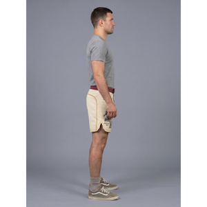 Shorts de combat rétro en polyester extensible 4 directions, sublimés sur mesure, poids lourd 240 GSM, vintage, pour entraînement MMA BJJ, pour hommes - Product Image 3