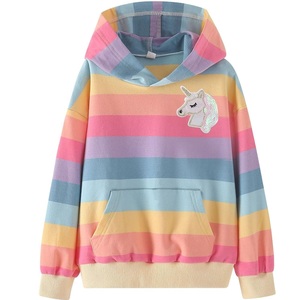 Sudadera con Capucha para Niños, Diseño Moderno 2026, Paneles de Buena Calidad con Patrón de Rayas, Bolsillos, Transpirable, a la Moda, con Logotipo Personalizado - Product Image 1