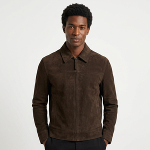 Veste en jean pour homme, style streetwear, avec fermeture éclair, col rabattu, coupe classique, pour l'hiver - Product Image 6