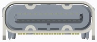 Connecteur femelle USB 2.0 3.0 3.1 3.2 Type C SMT 24 broches LITE, 3A, conforme RoHS, boîtier LCP pour scanner