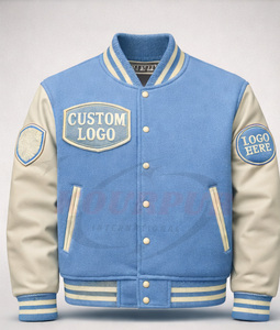 Vestes Letterman personnalisées pour hommes, manches en laine et cuir, vestes universitaires avec patchs brodés en chenille personnalisés - Product Image 5