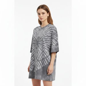 Camiseta Tie Dye Personalizada 100% Algodón Hecha a Mano con Patrón Espiral Multicolor para Hombre, Camiseta Lisa de Alta Calidad, Venta al Por Mayor - Product Image 2