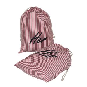 <b>Laundry</b> <b>Bag</b> For Hotel Customize With Logo Printed Reusable Storage Washable Self Stripe Print Poly Viscose Fabric Drawstring <b>Bag</b> - Product Image 3