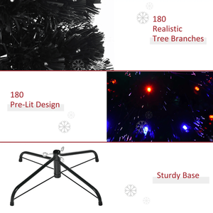 Albero di Natale Artificiale Preilluminato da 1,5 m, Decorazioni Natalizie - Product Image 4