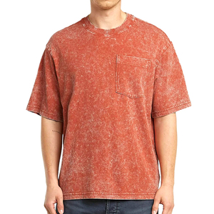 T-shirt pour homme entièrement personnalisé, lavage à l'acide, 100% coton, séchage rapide, respirant, léger, très vendu, prix raisonnable - Product Image 1