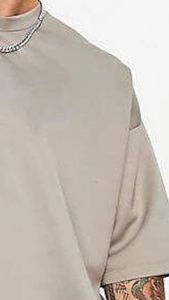 เสื้อยืดโอเวอร์ไซส์สไตล์วินเทจสำหรับฤดูร้อน ขายส่ง ผ้าคอตตอนหนา 100% เสื้อยืดผู้ชายทรงหลวมแบบใหม่ - Product Image 5