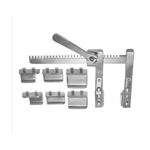 Écarteur de côtes Finochietto avec lames, rétracteur de côtes pour chirurgie thoracique, instrument chirurgical en acier inoxydable, OEM Zelmi Surgical - Product Image 4