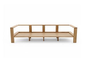 Canapé d'extérieur Luci 2 places, fabriqué en teck indonésien pour les distributeurs de meubles mondiaux, avec des prix d'exportation compétitifs - Product Image 2